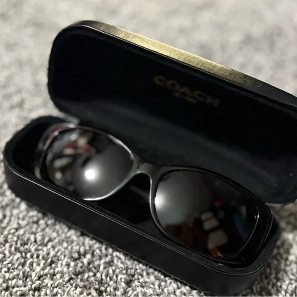 Coach Black Women's Dark Tortoise Sunglasses - Picture 2 of 13